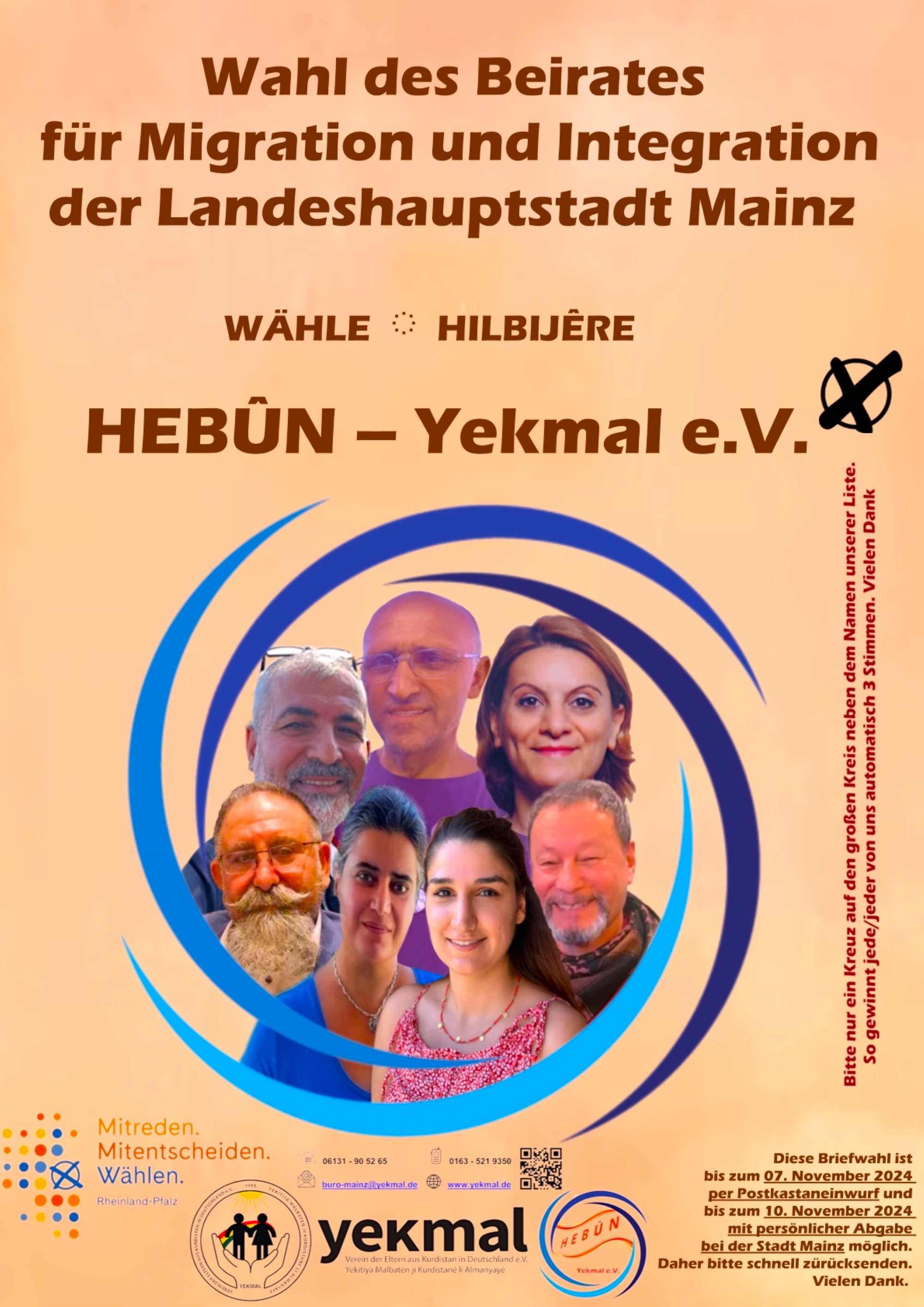 Yekmal e.V. kandidiert f&uuml;r den Mainzer Beirat   